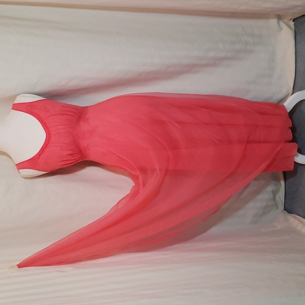 Vintage Van Raalte Nightgown All Nylon Nightgown Coral Nightgown 100% Nylon (B)